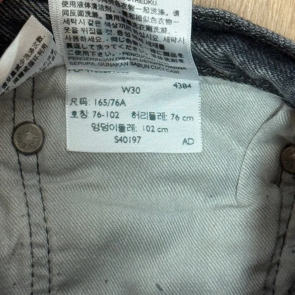 Levi’s Black Cutoff Denim Shorts - Picture 5 of 5